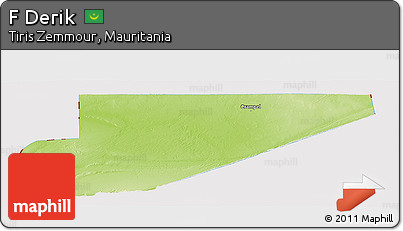 Physical Panoramic Map of F Derik, cropped outside
