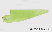 Physical Panoramic Map of F Derik, cropped outside