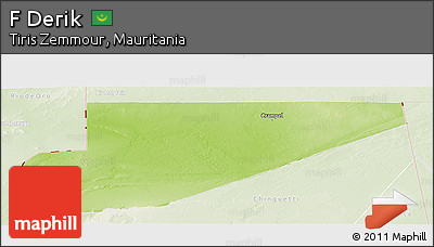 Physical Panoramic Map of F Derik, lighten