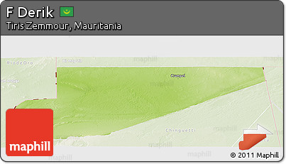 Physical Panoramic Map of F Derik, lighten