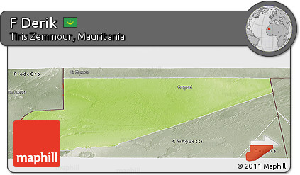 Physical Panoramic Map of F Derik, semi-desaturated