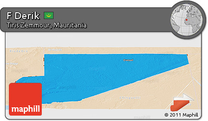 Political Panoramic Map of F Derik, lighten