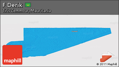 Political Panoramic Map of F Derik, single color outside