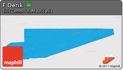 Political Panoramic Map of F Derik, single color outside
