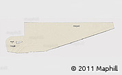 Shaded Relief Panoramic Map of F Derik, single color outside