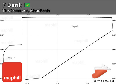 Blank Simple Map of F Derik, cropped outside