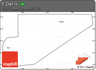 Blank Simple Map of F Derik, cropped outside