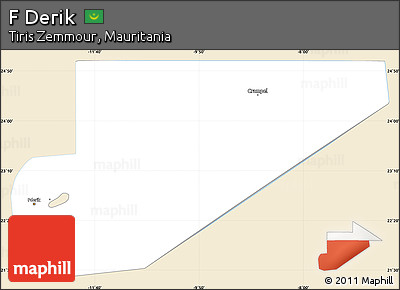 Classic Style Simple Map of F Derik, single color outside