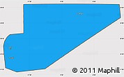 Political Simple Map of F Derik, cropped outside