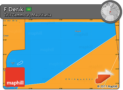 Political Simple Map of F Derik
