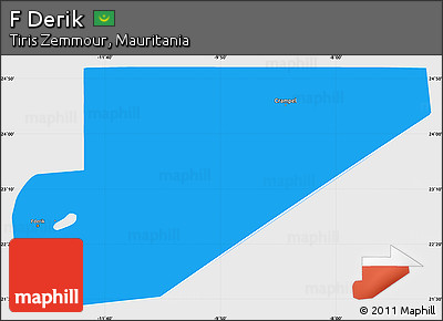 Political Simple Map of F Derik, single color outside