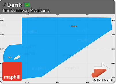 Political Simple Map of F Derik, single color outside