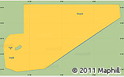 Savanna Style Simple Map of F Derik, single color outside