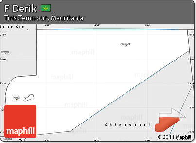 Silver Style Simple Map of F Derik