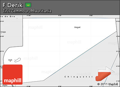 Silver Style Simple Map of F Derik