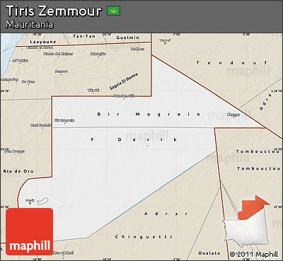 Classic Style Map of Tiris Zemmour