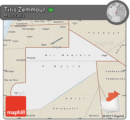 Classic Style Map of Tiris Zemmour