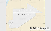 Classic Style Map of Tiris Zemmour, single color outside