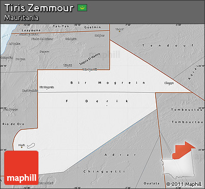 Gray Map of Tiris Zemmour