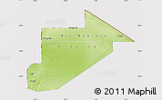 Physical Map of Tiris Zemmour, cropped outside