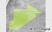 Physical Map of Tiris Zemmour, desaturated