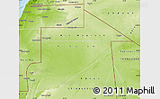 Physical Map of Tiris Zemmour