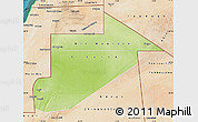 Physical Map of Tiris Zemmour, satellite outside