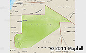 Physical Map of Tiris Zemmour, shaded relief outside