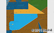 Political Map of Tiris Zemmour, darken