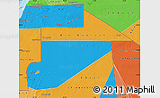 Political Map of Tiris Zemmour, political shades outside
