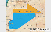 Political Map of Tiris Zemmour, satellite outside