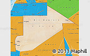 Satellite Map of Tiris Zemmour, political outside
