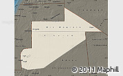 Shaded Relief Map of Tiris Zemmour, darken