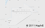 Silver Style Map of Tiris Zemmour, single color outside