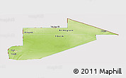 Physical Panoramic Map of Tiris Zemmour, cropped outside