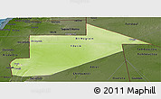 Physical Panoramic Map of Tiris Zemmour, darken