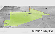 Physical Panoramic Map of Tiris Zemmour, desaturated