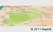 Physical Panoramic Map of Tiris Zemmour, satellite outside