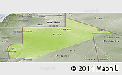 Physical Panoramic Map of Tiris Zemmour, semi-desaturated