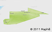 Physical Panoramic Map of Tiris Zemmour, single color outside