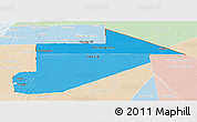 Political Shades Panoramic Map of Tiris Zemmour, lighten