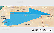 Political Shades Panoramic Map of Tiris Zemmour, satellite outside