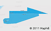 Political Shades Panoramic Map of Tiris Zemmour, single color outside