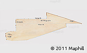 Satellite Panoramic Map of Tiris Zemmour, cropped outside