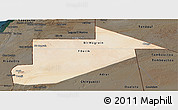 Satellite Panoramic Map of Tiris Zemmour, darken