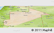 Satellite Panoramic Map of Tiris Zemmour, physical outside