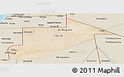 Satellite Panoramic Map of Tiris Zemmour, shaded relief outside