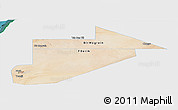 Satellite Panoramic Map of Tiris Zemmour, single color outside