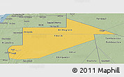Savanna Style Panoramic Map of Tiris Zemmour