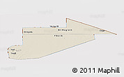 Shaded Relief Panoramic Map of Tiris Zemmour, cropped outside